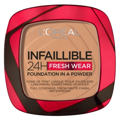 L'Oréal Paris Infaillible 24H Fond de Teint Poudre Longue Tenue 9 g - Teinte : 260 Neutre/Soleil Doré