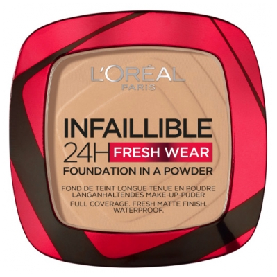 L'Oréal Paris Infaillible 24H Fond de Teint Poudre Longue Tenue 9 g - Teinte : 140 Beige Doré