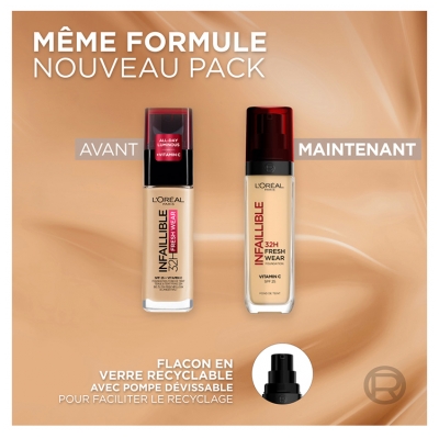 L'Oréal Paris Infaillible Fresh Wear Fond de Teint 32H 30 ml