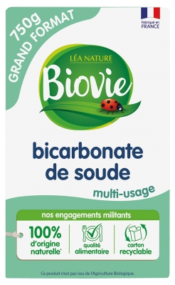 Biovie Bicarbonate de Soude Multi-Usage 750 Grammes