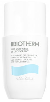 Biotherm Déodorant Roll-On Anti Transpirant By Lait Corporel 75 ml