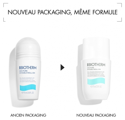 Biotherm Déo Pure Déodorant Invisibleroll on 48H 75 ml