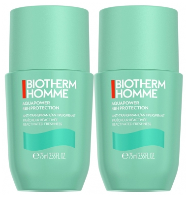Biotherm Homme Aquapower Anti-Transpirant 48h Protection Lot de 2 x 75 ml