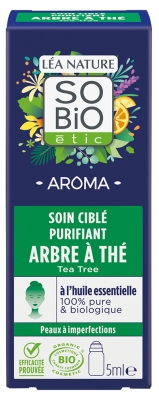 Léa Nature SO BIO étic Aroma Soin Ciblé Purifiant Arbre à Thé Roll-On Biologique 5 ML