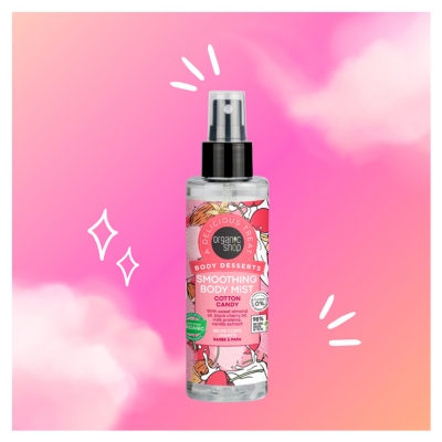 Organic Shop Body Desserts Brume Corps Lissante Senteur Barbe Papa 200 ml