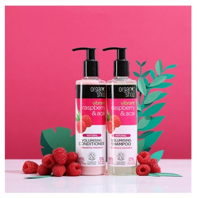 Organic Shop Après-Shampoing Volumateur Framboise et Acai