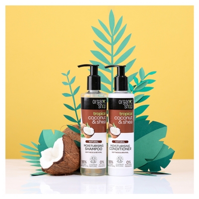 Organic Shop Après-Shampoing Hydratant Noix de Coco et Karité