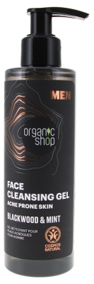 Organic Shop Men Gel Nettoyant Purifiant Peaux Acnéiques 200 ml