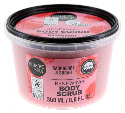 Organic Shop Body Scrub Gommage Peau Neuve pour le Corps Framboise 250 ml