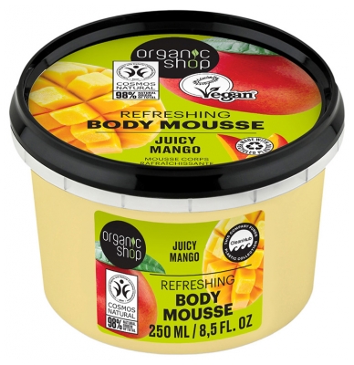 Organic Shop Body Mousse Rafraîchissante pour le Corps à la Mangue 250 ml