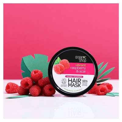 Organic Shop Masque Volumateur Framboise et Acai