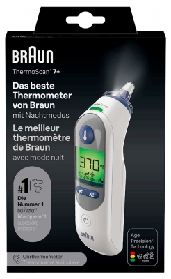 Braun Thermoscan®7+ Thermomètre Auriculaire Avec Mode Nuit