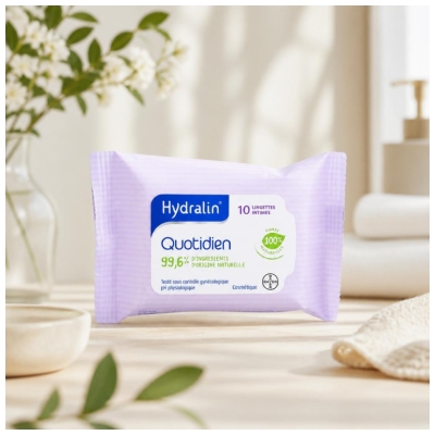 Hydralin Lingettes Étui de 10 Sachets