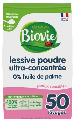 Biovie Lessive Poudre Ultra-Concentrée Peaux Sensibles 500 Grammes