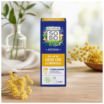 Léa Nature SO BIO étic Aroma SOS Casse Cou à l'Immortelle Roll-On Biologique 5 ML