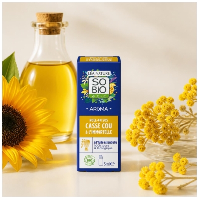 Léa Nature SO BIO étic Aroma SOS Casse Cou à l'Immortelle Roll-On Biologique 5 ML