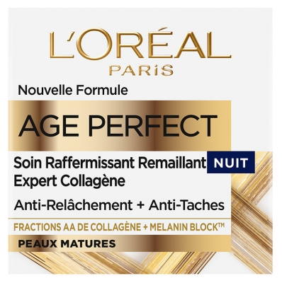 L'Oréal Paris Age Perfect Soin Raffermissant Remaillant Nuit Peaux Matures 50 ml