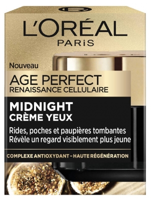 L'Oréal Paris Age Perfect Renaissance Cellulaire Midnight Crème Yeux Peaux Matures 15 ml