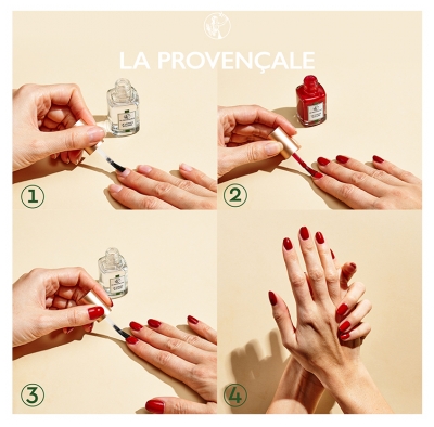 La Provençale Bio Le Vernis Solaire Base & Fixateur de Vernis Transparent 13 ml