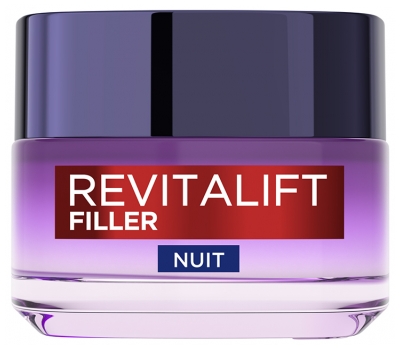 L'Oréal Paris Revitalift Filler Soin Anti-Rides Nuit Hyaluron Peaux Matures 50 ml