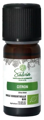 Salvia Nutrition huile Essentielle Citron Biologique 10 ML