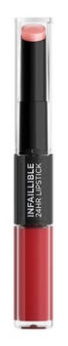 L'Oréal Paris Infaillible Rouge à Lèvres 24 H Duo 5,6 ml - Teinte : 501 Timeless Red