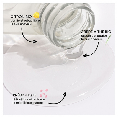 Pulpe de Vie Shampoing Citron et Concombre Purifiant Bio 400 ml
