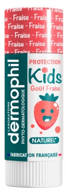 Dermophil Indien Stick Lèvres Kids Vanille 4 g - Parfum : Fraise