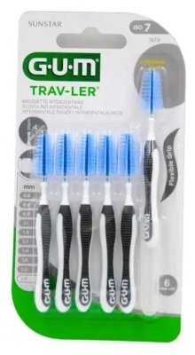 GUM Trav-Ler Brossettes Interdentaires Réutilisables 6 Unités - Taille : 1619 : 2,6 mm
