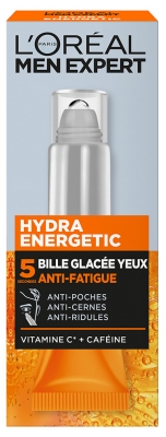 L'Oréal Paris Men Expert Hydra Energetic Bille Glacée Anti-Fatigue pour les Yeux 10 ml