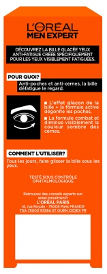 L'Oréal Paris Men Expert Hydra Energetic Bille Glacée Anti-Fatigue pour les Yeux 10 ml