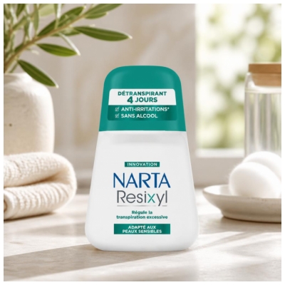 Narta Resixyl Détranspirant 4 Jours pour Peaux Sensibles 50 ML
