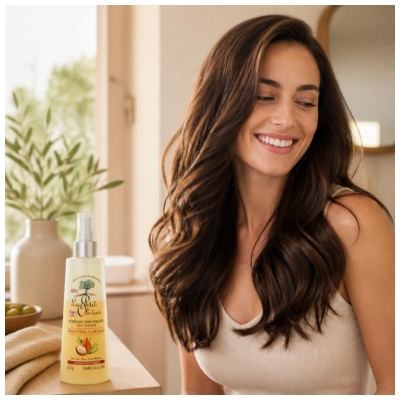 Le Petit Olivier Démêlant Sans Rinçage Nutrition à l'Huiles d'Olive Karité et Argan 150 ml