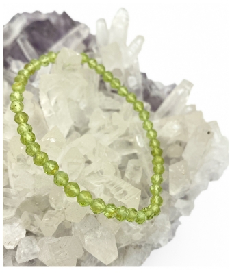 Natura Square Bracelet Facettes Péridot 1 Pièce