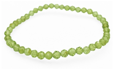 Natura Square Bracelet Facettes Péridot 1 Pièce