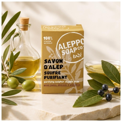 Tadé Savon d'Alep Soufre Purifiant 150 Grammes