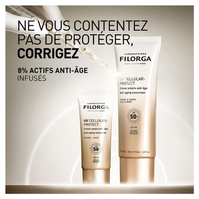 Filorga UV Cellular-Protect Crème Solaire Anti-Âge Visage et Corps SPF 50 + 125 ML