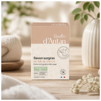 Recettes d'Antan Savon Surgras au Lait de Chèvre 100 Grammes