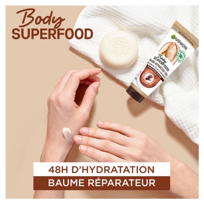 Garnier Body Superfood Baume Réparateur 48h pour les Mains 75 ml