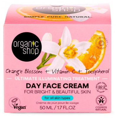 Organic Shop Crème de Jour Éclat à la Fleur d'Oranger 50 ml