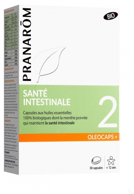 Pranarôm Oléocaps+ 2 Santé Intestinale Bio Aux Huiles Essentielles Pures et Naturelles 30 Capsules