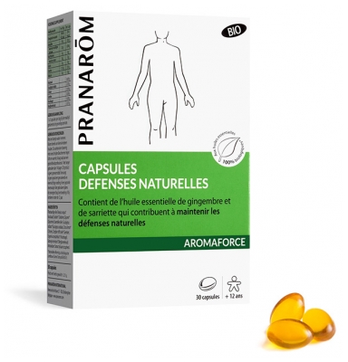 Pranarôm Aromaforce Capsules Défenses Naturelles Aux Huiles Essentielles Biologiques 30 Capsules