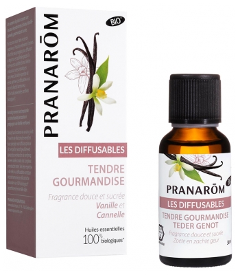 Pranarôm Tendre Gourmandise Vanille et Cannelle Mélange Pour Diffusion Bio 30 ml