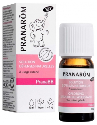 Pranarôm Pranabb Solution Défenses Naturelles Aux Huiles Essentielles Bio Augmente la Résistance de l'Organisme 10 ml