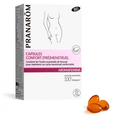 Pranarôm Aromafemina Capsules Confort (Pré)Menstruel Bio Aux Huiles Essentielles Biologiques 30 Capsules