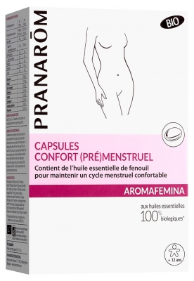 Pranarôm Aromafemina Capsules Confort (Pré)Menstruel Bio Aux Huiles Essentielles Biologiques 30 Capsules