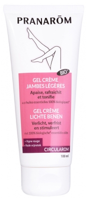 Pranarôm Circularom Gel Crème Bio Jambes Légères Aux Huiles Essentielles Biologiques Nouvelle Formule 100 ml