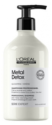 L'Oréal Shampooing Crème Lavante Anti-Métal Métal Détox L'Oréal Pro 500ml