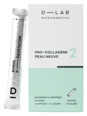 D-Lab Nutricosmetics Sticks Poudre Pro-Collagène Peau Neuve