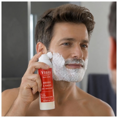 Vitry Men Care Mousse à Raser Peaux Sensibles 200 ml
